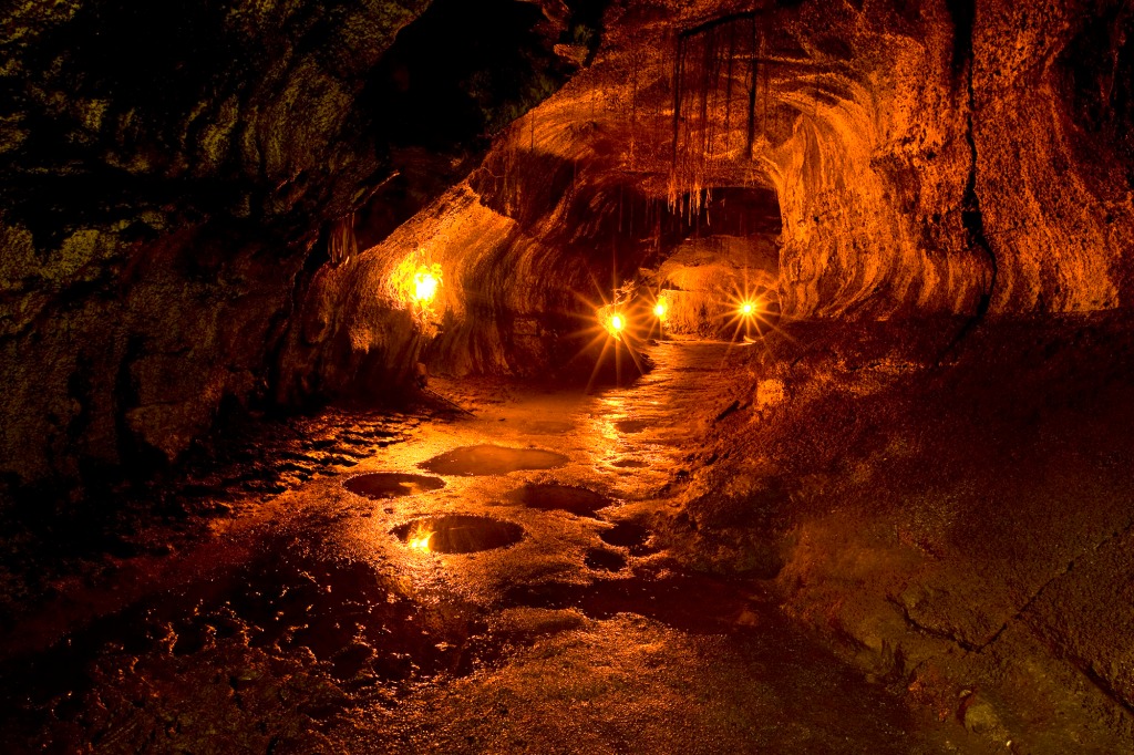 Thurston Lava Tube - Volcanoes National Park, Big Island, Hawaii, USA.