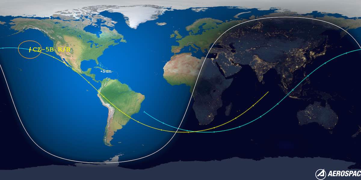 A large Chinese rocket booster is expected to fall back to Earth today – Spaceflight Now

