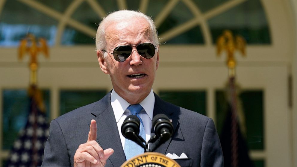 PHOTO: President Joe Biden speaks in the Rose Garden of the White House in Washington, DC, July 27, 2022. 