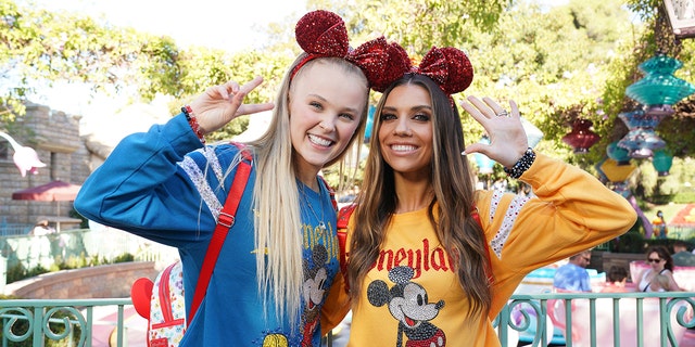 Jenna Johnson, pictured here with JoJo Siwa, showed her support for Candace Cameron Bure.