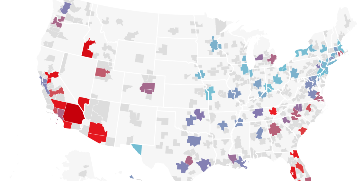 Redfin: These housing markets are most at risk of falling house prices

