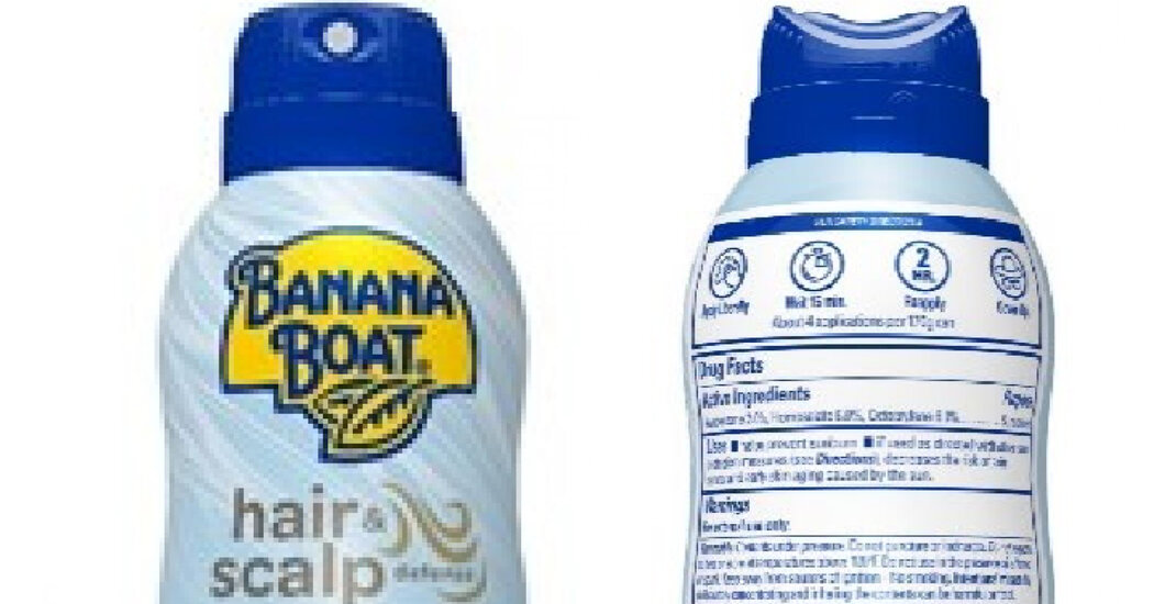 Banana Boat recalls low-carcinogen hair and scalp sunscreen

